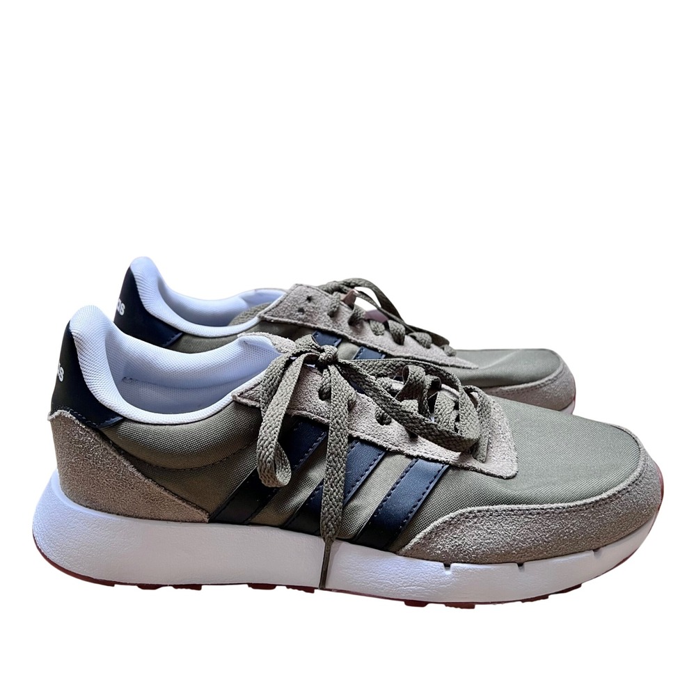 NEW Adidas Run 60s 2.0 Mens Running Shoes Focus Olive GY3703 Size 8.5
